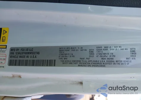 2021 Jeep Wrangler Unlimited Rubicon 4X4 from USA, damaged, VIN 1C4HJXFNXMW522746